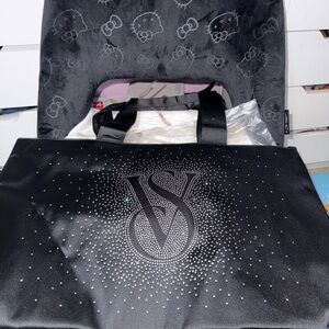 Victoria's Secret Black Galaxy Tote Bag